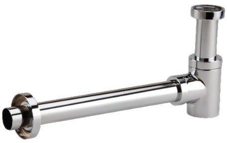 - Vidage lavabo, vasque et bidet - Siphon lavabo design court laiton chromé