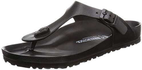 BIRKENSTOCK Unisex-Erwachsene Gizeh Zehentrenner, 45 EU, Schwarz Black