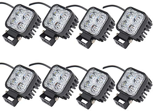 8pcs 12W LED Scheinwerfer Flutlicht Rückfahrscheinwerfer IP67 Wasserdicht Arbeitsscheinwerfer 12V 24V