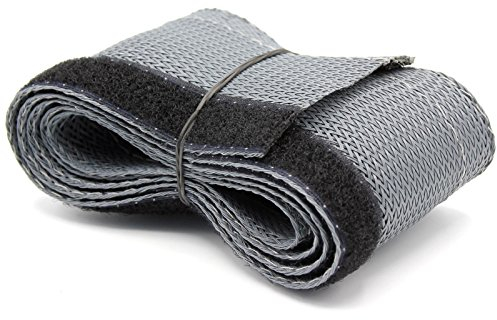 10m Flex Kabelschutz Kabelschlauch Klettverschluss grau Gewebeschlauch [Ø15mm]