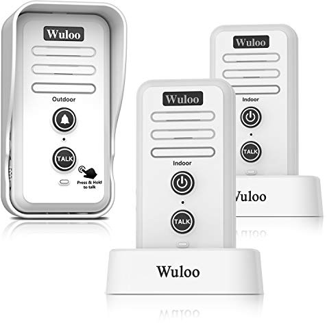 Wireless Intercom Doorbell Chime for Home Intercomunicador (1T2 White) …