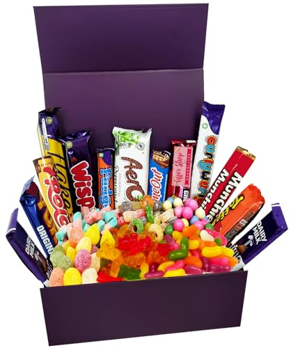Mega Chocolate and Sweets Hamper - Delicious Chocolate Bars Presented Well in Gift Box | Excellent Birthday Gift with Pick n Mix Sweets
