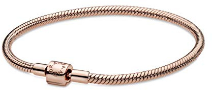 Pandora Icons Snake chain 14k rose gold-plated bracelet, 20