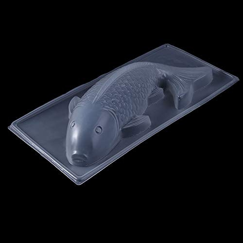 NOWON 3D Koi Fish Plastic Cake Chocolate Mould Jelly Handmade Sugarcraft Mold DIY