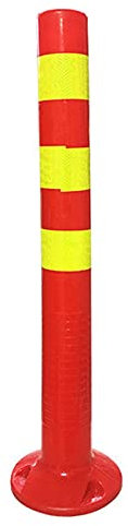 GJX Warnkegel Warnleitkegel Leitkegel Parken Einfahrt Pollerpost, Kunststoffverkehr Post für Sicherheit Einfahrt Parkplatz, 75 cm in der Höhe