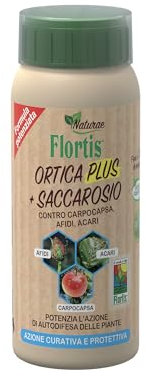 Flortis, Naturae Ortica Plus, arricchito con Saccarosio, Soluzione Protettiva Contro Afidi, Acari e Parassiti, Formato da 500 ml