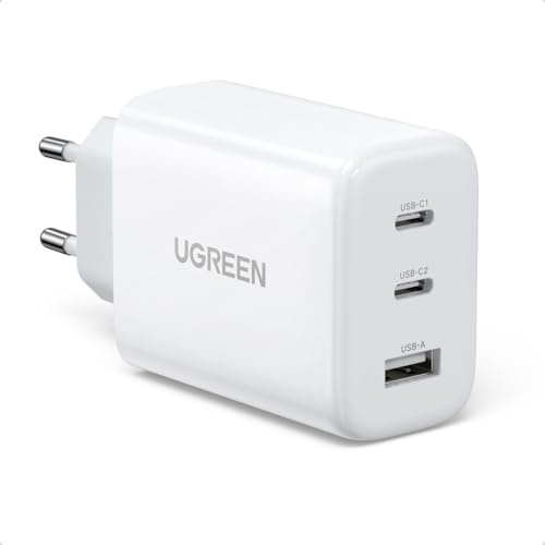 UGREEN Wall Charger CD275, 2X USB-C, 1x USB, 65W (White)