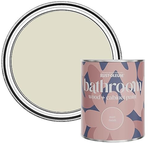 Rust-Oleum Beige Moisture Resistant Bathroom Wood and Cabinet Paint in Matt Finish - Relaxed Oats 750ml