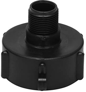 ISTOVO 275330 IBC Tote Adaptador Adaptador Macho de Manguera de Agua Conector de Enchufe de Drenaje de Manguera de JardíN - Rosca Gruesa X Manguera de JardíN