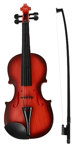 ibasenice 1 Satz Simulierte Geige Frühes Musikalisches Lernspielzeug Geigenspielzeug Für Kinder Saitenmusikinstrumente Akustisches Geigenmodell Antike Geigen Ukulele Kleinkind Abs Violine
