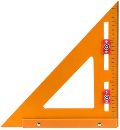 Saker-Positionierungsdreieck-Lineal, 2-in-1-Dreieck-Lineal, Winkelmesser, Markierungslineal für Ingenieur, Dreieckslineal, Messung, Lochpositionierung, Präzisionsmarkierungslineal