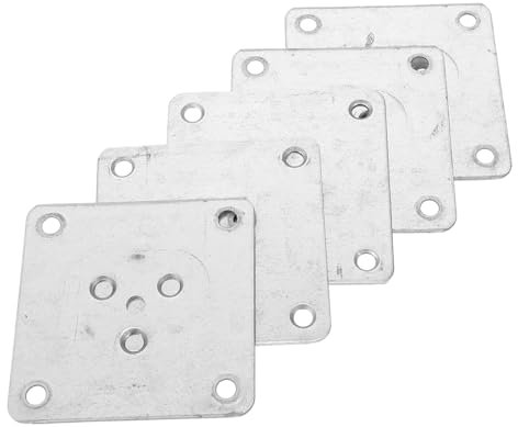 ANDRESLAD 5stücke Teiliges Flache Möbelfuß-montageplatten Aus Eisen Stabile Verbindung Für Tisch Sofa-Beine Robuste Möbelbefestigung Design Langlebig Und Installieren