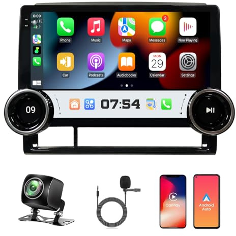 Car Radio Stereo for Toyota Tacoma 2005-2015 Apple Carplay Android Auto 10.1 inch IPS Touch Screen Car Stereo with Bluetooth 5G WiFi DSP GPS Navigation FM/RDS Backup Camera