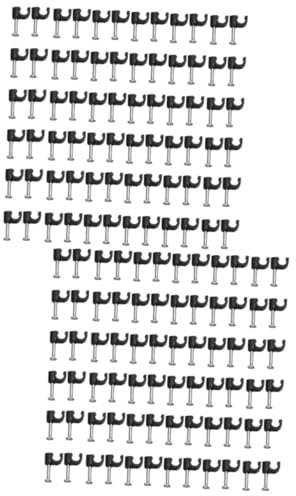 HOMSFOU 200piezas Organizador De Cables Abrazaderas De Cable De Plástico Para Fijar y Ordenar Clips Para Telefonía y Electrónica Color Negro