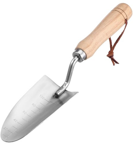 KITANDOVE Pelles De Jardinage pour Creuser Pelle À Main pour Jardinage Manche Ergonomique en Bois