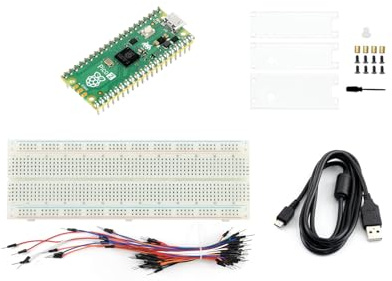 Kit de inicio de placa microcontrolador Raspberry Pi Pico 2 presoldada, basado en chip microcontrolador Rasp Pi RP2350, con diseño de doble núcleo y doble arquitectura, funciona hasta 150 MHz, 4