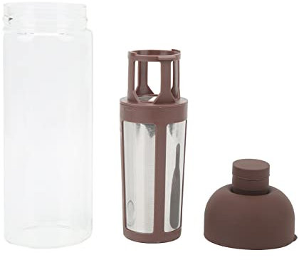 Lybunair Bottiglia di vino per caffè a doppio strato Cold Brew caffettiera con filtro in acciaio inossidabile per la casa 1000 ml