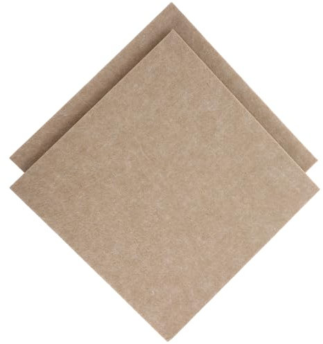OFFSCH 2stücke Teiliges Quadratisches Filz-pinnwand- Selbstklebende Bulletin Board Fliesen Dekorative Wandpinnwand Für Zuhause Büro Schule Dunkelkamelfarben
