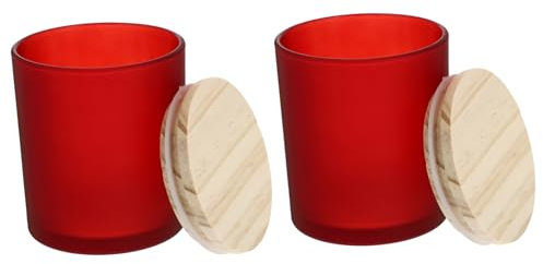 IMIKEYA 2stücke Glas-kerzenbecher Leerer Kerzenhalter Für Aromatherapie Kerzenbecher Aus Glas Als Kerzenbehälter