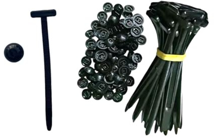 Nylon Universal Cable Tie Buckle, 50-300 Pack Heavy Duty Self-Locking Nylon Car Fasteners UV-Resistant Wire Zip Tie, Small Black Cable Ties for Car Daily Auto Fixing Indoor or Outdoor Use (50pcs)