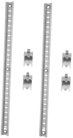PENIKOKO Stainless Steel Refrigerator Grid Shelf Bracket Heavy-duty Design and Screw Hole Spacing of 165mm, Versatile Compatibility for Freezer and Fridge Parts Replacement