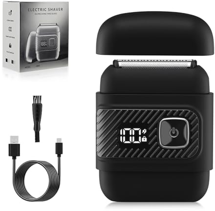 Rasoio elettrico per gli uomini Rasoi elettrici ricaricabili per gli uomini reciprocante Trimmer per barba Apparecchio per il viaggio Rasoio ergonomico