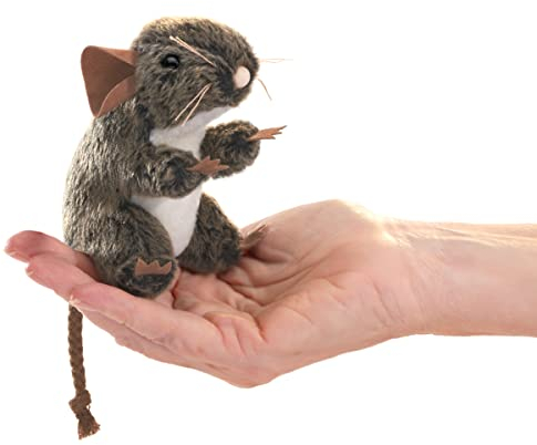 Folkmanis Field Mouse Finger Puppet, Braun