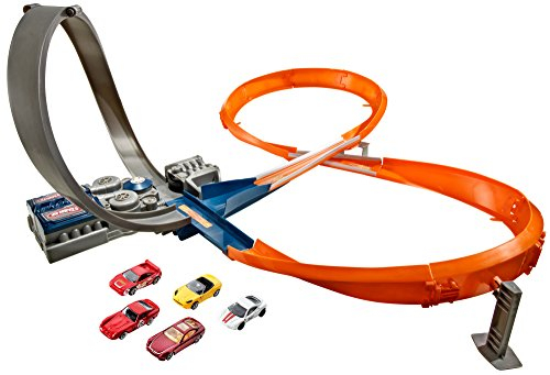 Hot Wheels X2586 - Raceway inklusiv 5 Basic Cars