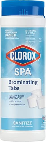 Clorox® Pool&Spa™ Spa Bromine Tablets, For Low-Odor Sanitization, Restores Water Clarity, Fast-Dissolving, 1.5LB (Pack of 1)