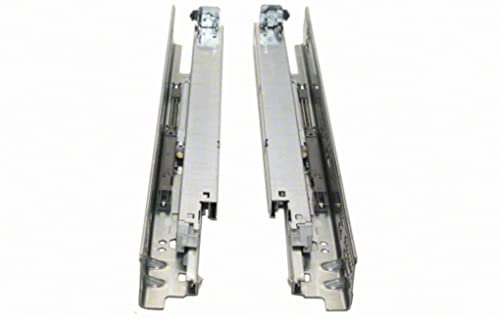 BLUM 563H3810B Tandem Plus Blumotion 15 Drawer Runner Pair for Face Frame, Silver