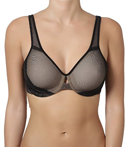 Playtex Reggiseno Riducente Minimizer P04MU Coppe C D E F (6 C, Nero)