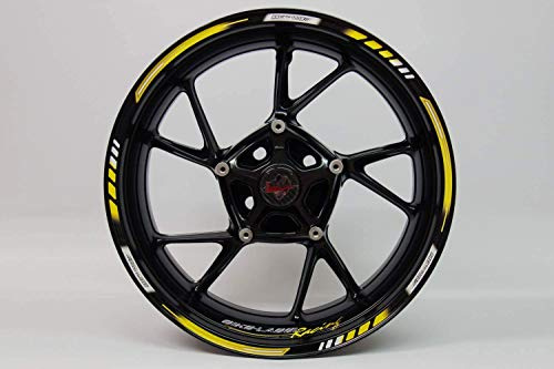 BIKE-label Felgenrand Aufkleber Motorrad 17 Zoll kompatibel für Honda CBR 710004VA