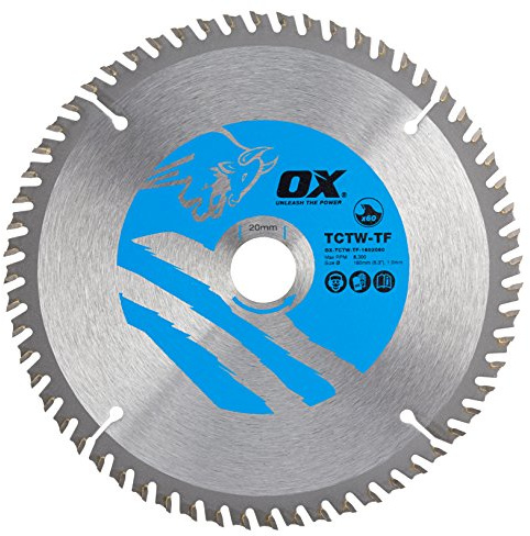 OX Wood Cutting Thin Kerf Circular Saw Blade 160/20mm, 60 Teeth ATB