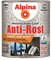 Alpina Metallschutzlack Anti-Rost Hammerschlag Dunkelgrau 750ml
