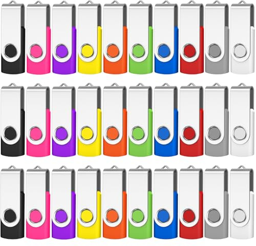AreTop Bulk USB Flash Drive 2GB 50 Pack, USB2.0 PenDrive Gig Stick Memory Stick Pendrive 2GB Bulk Thumb Drives Pack (50 PCS 2GB, Mix-Colors)