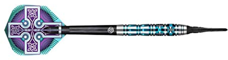Shot Soft Darts Celt Boudicca 90% Tungsten Softtip Darts Softdart Dartpfeile Set mit Schäften und Flights Made in Neuseeland (20 Gramm)