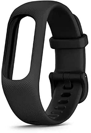 Garmin vívosmart 5 Band, adatto solo per vívosmart 5, accessorio originale, adatto a polsi con una circonferenza di 122-188 mm, silicone, nero (S/M)
