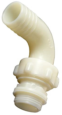 La zappa Raccordo Tre Pezzi Curvo a 90° portagomma con accoppiamento Conico per Tubi Flessibili (Modello Ø 40 X 1'1/2)