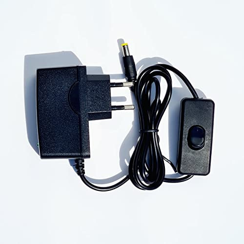Top CHARGEUR * Adaptador Alimentación Cargador Corriente DC 12V 1A 1000mA 12W con Interruptor. Certificación CE Clavija: 5.5mm x 2.5mm Reemplaza Alimentación 12 V 100mA / 500 mA / 800 mA / 900 mA