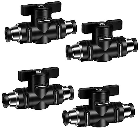 Connettore Pneumatico Dritto Diametro 6 mm Pneumatica Valvola Di Controllo Può Controllare L'apertura e la Chiusura del Fluido 4 Pezzi