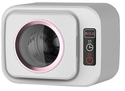 ZMIN Sèche-Linge électrique Portable, Mini Petit sèche-Linge pour la Maison, sèche-Linge électrique 300 W, Mini sèche-Linge Compact,Blanc,A