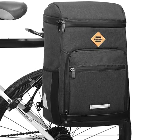 G-raphy Fahrradtasche für Gepäckträger 10L Wasserdichter Fahrradtasche Multifunktionaler Fahrradrucksack Satteltaschen für Fahrrad Lieferfahrradtasche Gepäckträgertasche Outdoor Picknicktaschen