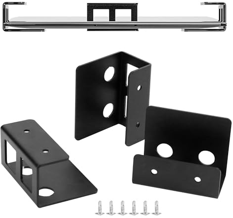 letuxaamz Support pour Ordinateur Portable, Tablettes sous Table Support, Bureau Métallique Multifonctionnel Notbook Ranger, Claviers, Etc. Compatible avec Une Taille Maximale 40 MM épaisseurs
