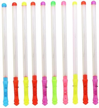 KONTONTY Bacchette Luminose LED 12 Unitá, 48 CM, Leggere e Portatili, Modalità Lampeggianti, per Feste, Compleanni e Festival
