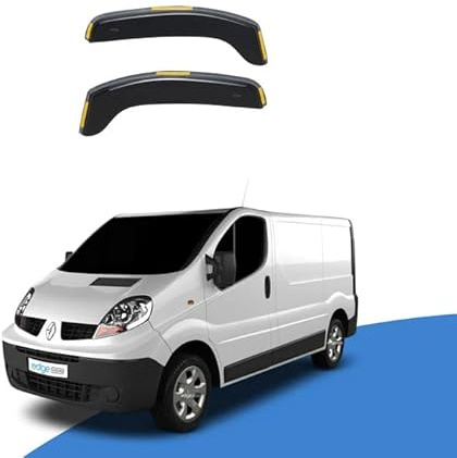 EdgeVisors Wind Deflectors for Renault Trafic MK2 Door 2 Door Van 2pc | 2pc Set, In-Channel Rain Guards & Accessories