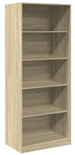 vidaXL Garderob sonoma-ek 80x50x200 cm konstruerat trä
