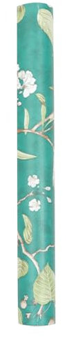 WOONEKY Wandtapete Selbstklebend High-end Und Zum Aufkleben Wandtapete Grün Blumentapete Grün Blühende Tapete