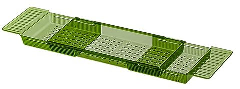 Ciieeo Badewannentablett Für Badewanne Verstellbares Tablett Mit Aussparungen Für Utensilien Handy Oder Buch Platz Rutschfestes Design Aus Pet-Materialien