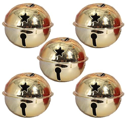 Jingle Bells Saisonale Dekoration - Klassische Weihnachtsglocken, Weihnachtsglocken im Vintage-Stil | Dekorative Weihnachtsglocken mit festlichem Klingelton, rustikale Glocken für