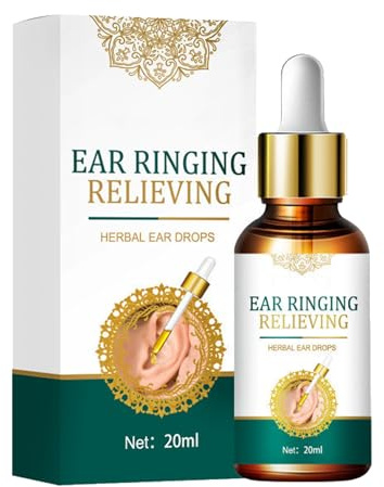 Gouttes Auriculaires pour Acouphènes,Gouttes D'oreille Acouphènes,Gouttes pour le Traitement des Oreilles,Gouttes à Base De Plantes Naturelles,Gouttes d'Oreille 20ML